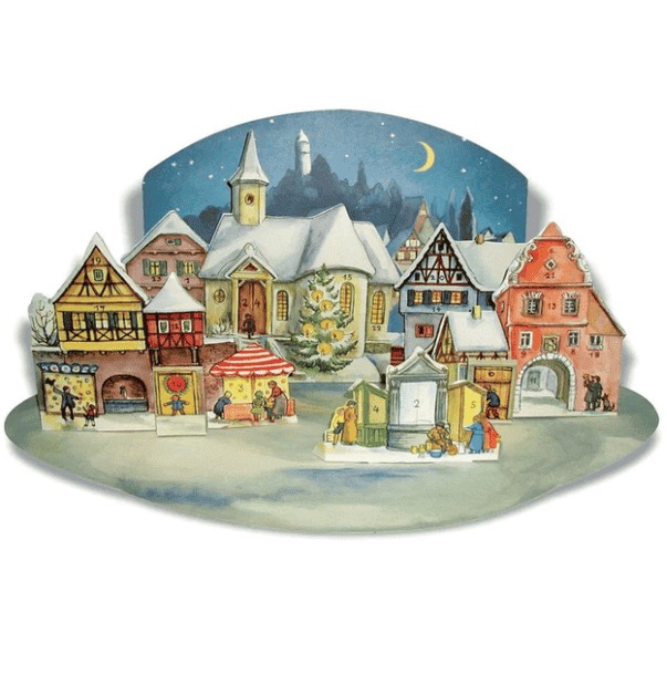 Advent Calendar Small Town in the Moonlight by Richard Sellmer Verlag